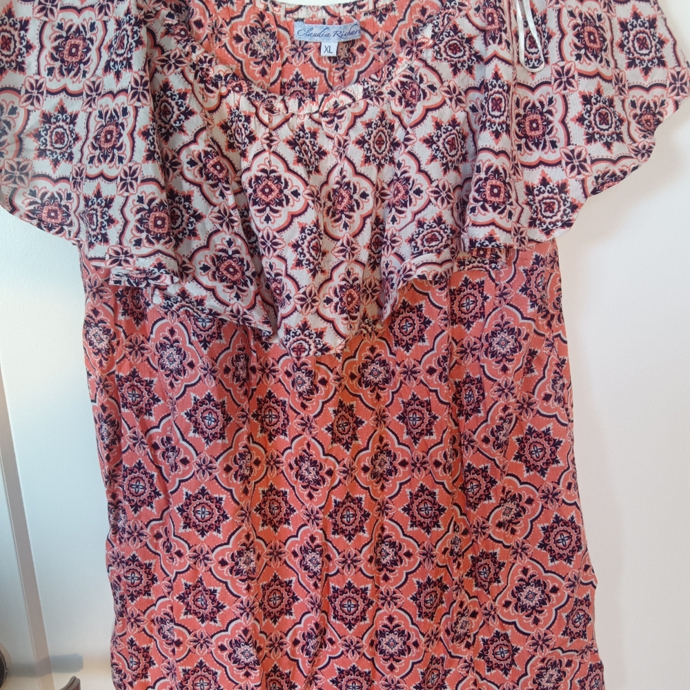 NWT Claudia Richard Off The Shoulder Top Size L